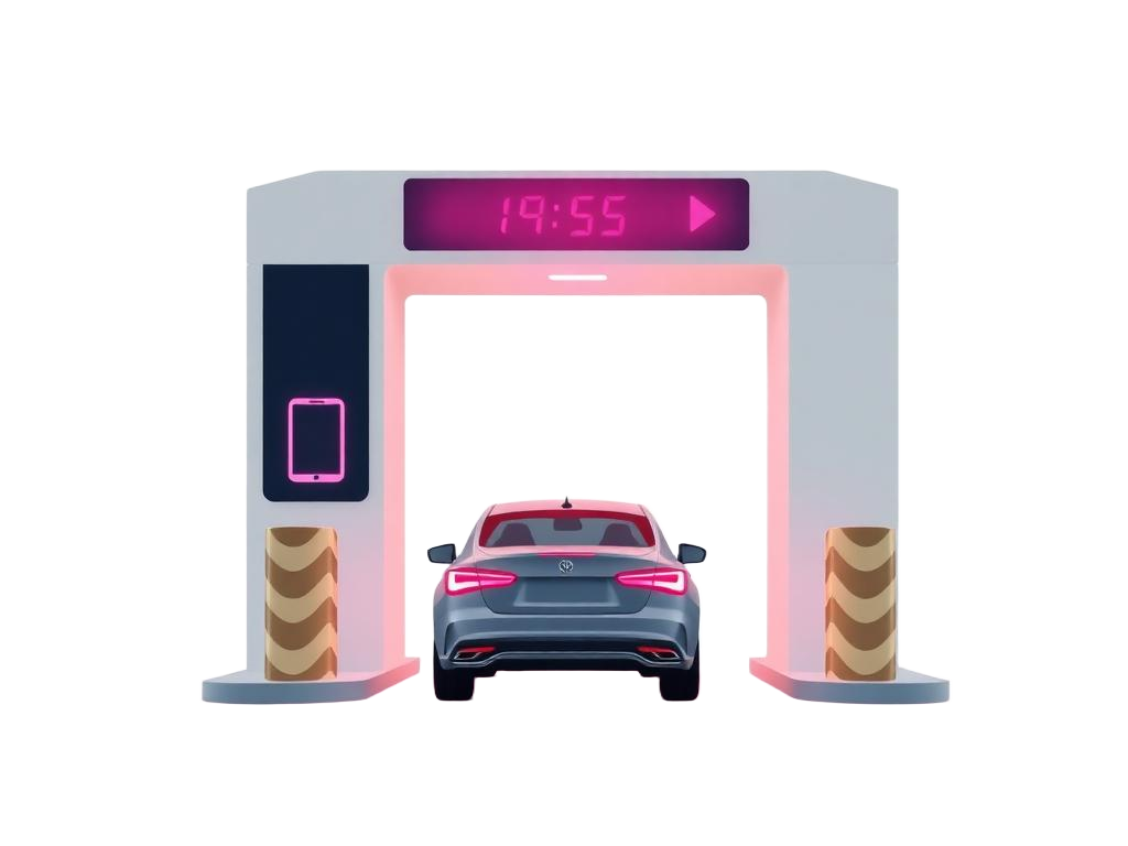 Ilustração de mobilidade e pagamento digital